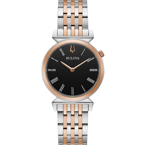 Women's Quartz Watch - Regatta Black Dial Two Tone Bracelet / 98L265 - Bulova - Modalova