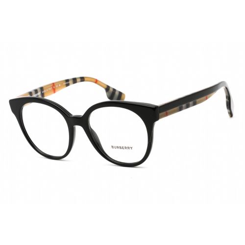 Unisex Eyeglasses - Clear Lens Black Plastic Round Shape Frame / 0BE2356 3942 - BURBERRY - Modalova
