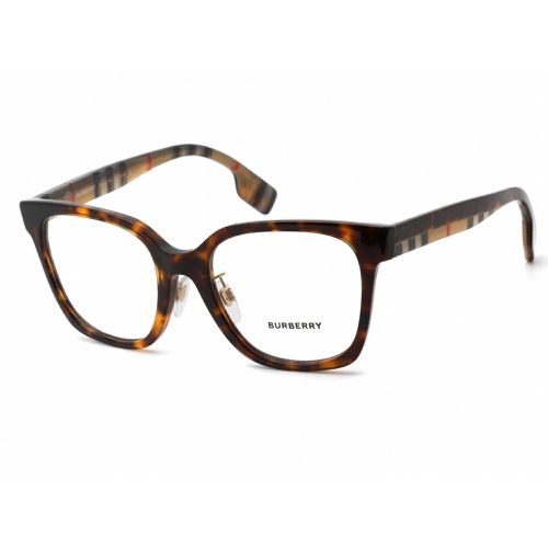 Women's Eyeglasses - Dark Havana Square Frame Clear Lens / BE2347F 3943 - BURBERRY - Modalova