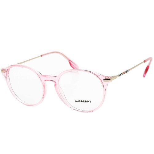 Women's Eyeglasses - Pink Round Plastic Frame Clear Demo Lens / 0BE2365 4024 - BURBERRY - Modalova