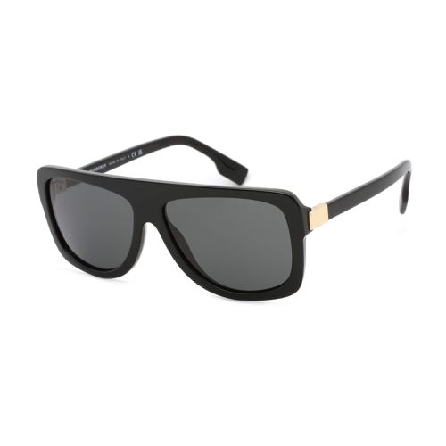 Women's Sunglasses - Black Rectangular Frame Grey Lens / 0BE4362 300187 - BURBERRY - Modalova