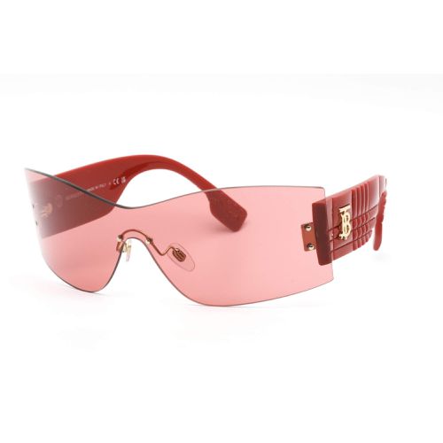 Women's Sunglasses - Pink Shield Frame Adjustable Nose Pads / 0BE3137 110984 - BURBERRY - Modalova