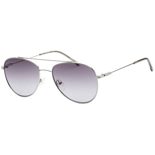 Unisex Sunglasses - Silver and Grey Pilot Metal Frame / CK20120S 045 - Calvin Klein - Modalova