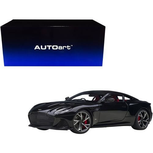 Model Car - 1/18 Scale Aston Martin DBS Superleggera Jet Black with Carbon Top - Autoart - Modalova