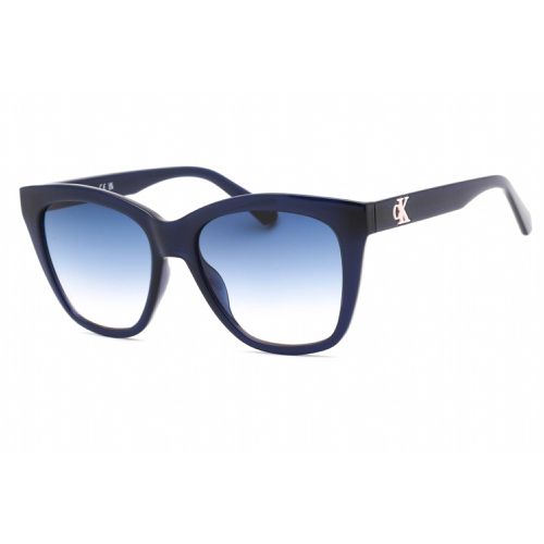 Women's Sunglasses - Blue Plastic Cat Eye Frame / CKJ22608S 400 - Calvin Klein Jeans - Modalova