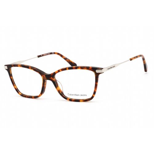 Unisex Eyeglasses - Brown Havana/Silver Cat Eye / CKJ21632 232 - Calvin Klein Jeans - Modalova