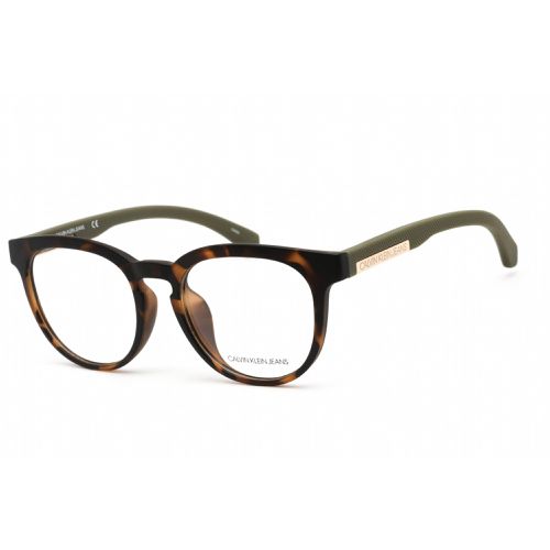 Unisex Eyeglasses - Matte Tokyo Tortoise Round Frame / CKJ804AF 217 - Calvin Klein Jeans - Modalova
