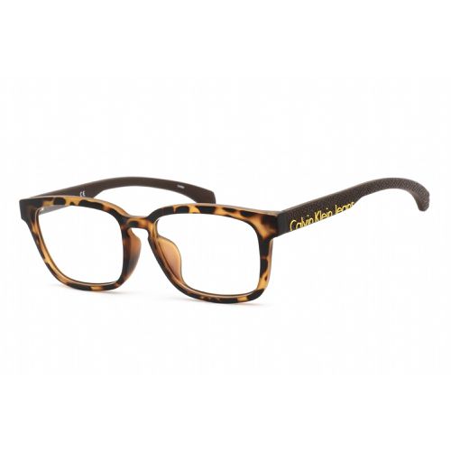 Unisex Eyeglasses - Matte Tokyo Tortoise Rectangular / CKJ791AF 217 - Calvin Klein Jeans - Modalova