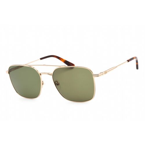 Men's Sunglasses - Gold/Havana Metal Square Shape Frame / CK22115S 718 - Calvin Klein - Modalova