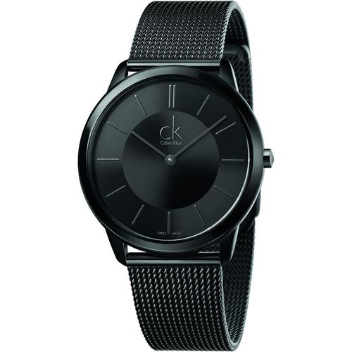 Men's Quartz Watch - Minimal Black Mesh Bracelet / K3M214B1 - Calvin Klein - Modalova