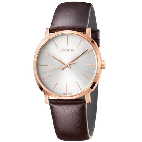 Men's Quartz Watch - Posh Silver Tone Dial Strap / K8Q316G6 - Calvin Klein - Modalova