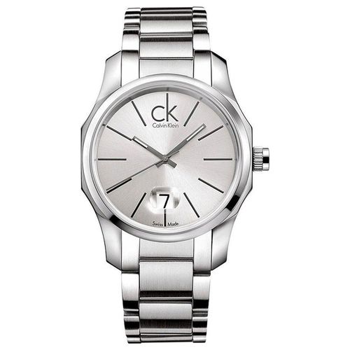 Men's Watch - Biz Swiss Quartz Silver Dial Bracelet SS Case / K7741126 - Calvin Klein - Modalova