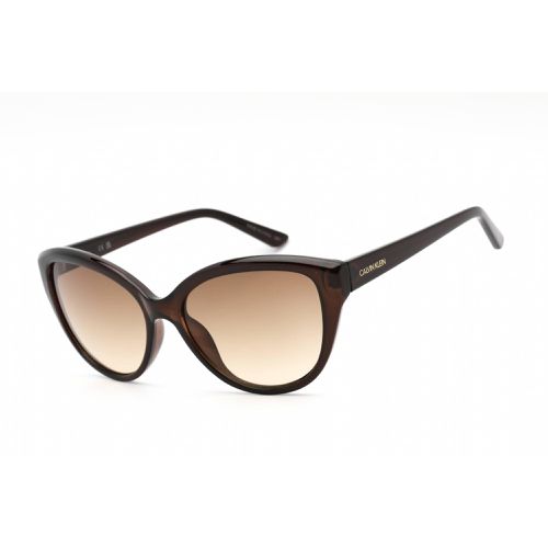 Women's Sunglasses - Cat Eye Brown Gradient Lens / CK19536S 210 - Calvin Klein Retail - Modalova