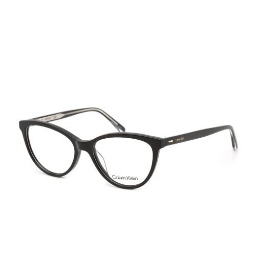 Women's Eyeglasses - Black Plastic Cat Eye Shape Frame / CK21519 001 - Calvin Klein - Modalova