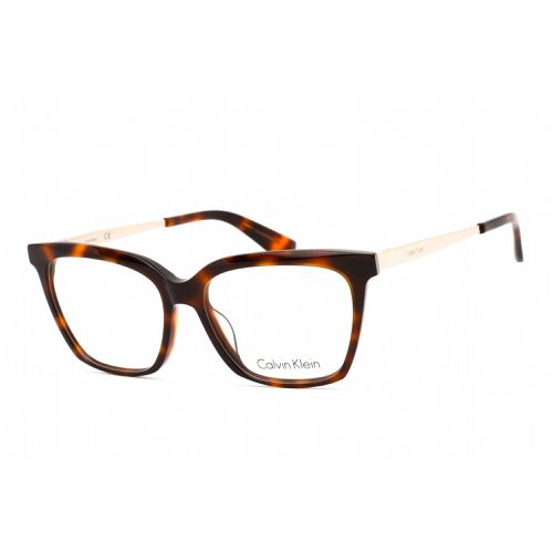 Women's Eyeglasses - Brown Havana Plastic Square Frame / CK22509 220 - Calvin Klein - Modalova