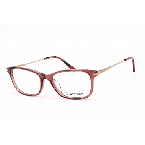 Women's Eyeglasses - Crystal Deep Rose Plastic Cat Eye / CK18722 661 - Calvin Klein - Modalova
