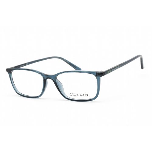 Women's Eyeglasses - Crystal Teal Plastic Rectangular Frame / CK19512 430 - Calvin Klein - Modalova