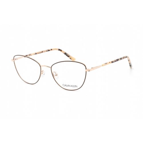 Women's Eyeglasses - Full Rim Satin Beige Metal Cat Eye / CK20305 270 - Calvin Klein - Modalova