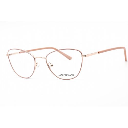 Women's Eyeglasses - Full Rim Satin Blush Metal Cat Eye / CK20305 680 - Calvin Klein - Modalova