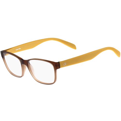 Unisex Eyeglasses - Clear Lens Brown Injected Plastic Frame / CK5890 210 - Calvin Klein - Modalova