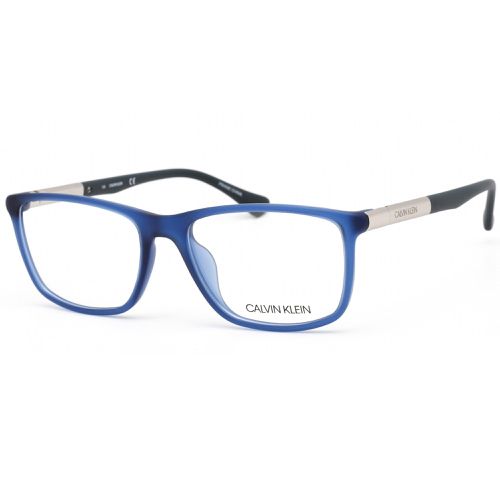Unisex Eyeglasses - Blue Plastic Frame Clear Demo Lens / CK5864 438 - Calvin Klein - Modalova