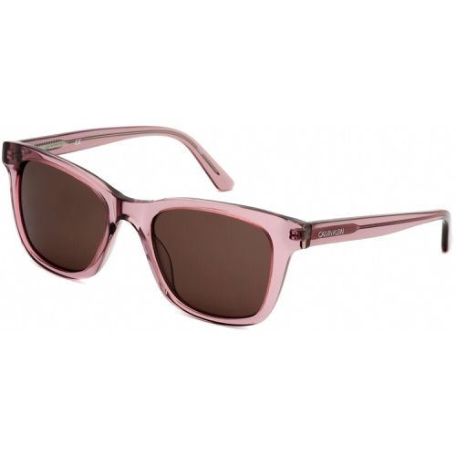 Unisex Sunglasses - Crystal Mauve/Rose Square / CK20501S 535 - Calvin Klein - Modalova