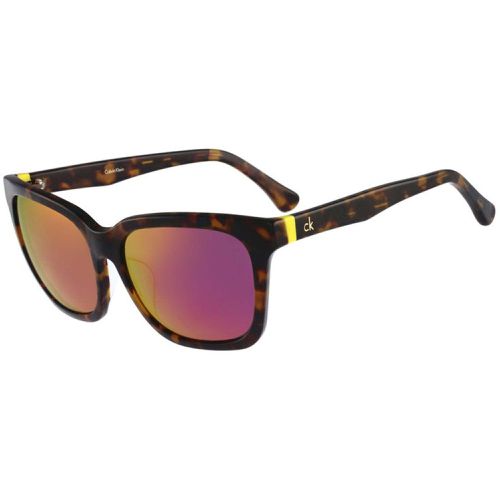 Unisex Sunglasses - Pink Mirrored Lens / CK4283SA 215 - Calvin Klein - Modalova