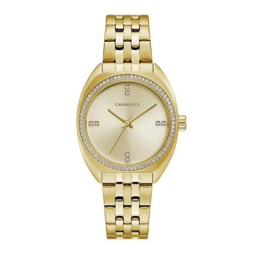 L250 Womens Gold Tone Bracelet Watch - Caravelle - Modalova