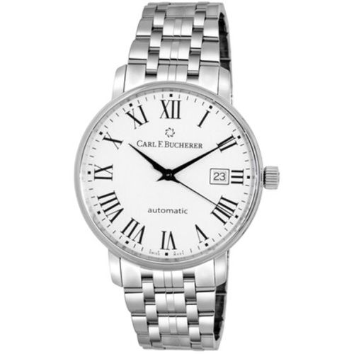 Men's Watch - Adamavi White Dial Silver Bracelet / 00.10318.08.11.21 - Carl Bucherer - Modalova