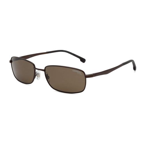 Men's Sunglasses - Brown Metal Rectangular Frame / 8043/S 009Q/SP - Carrera - Modalova