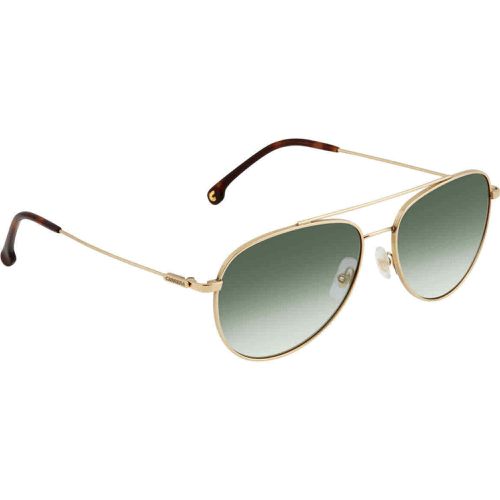 Men's Sunglasses - Gold Havana Metal Aviator Frame / 187/S 006J/EZ - Carrera - Modalova