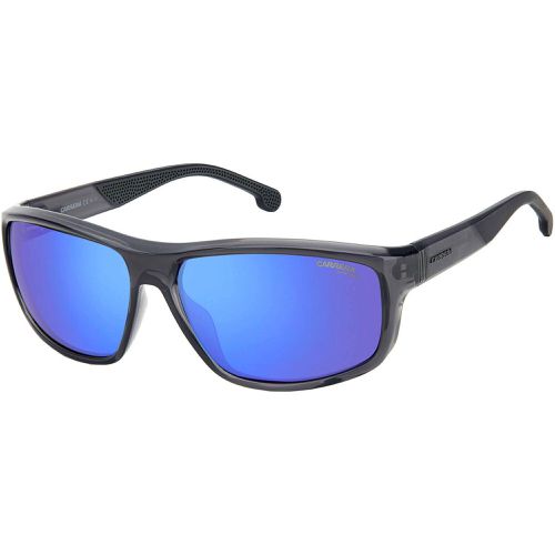 Men's Sunglasses - Grey Blue Rectangular Frame / 8038/S 009V/Z0 - Carrera - Modalova