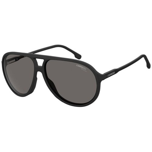 Men's Sunglasses - Matte Black Full Rim Aviator Frame Grey Lens / 237/S 0003 - Carrera - Modalova
