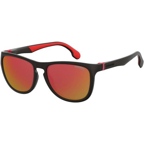 Men's Sunglasses - Red Mirror Lens Oval Plastic Frame / 5050-S-0BLX-UZ - Carrera - Modalova