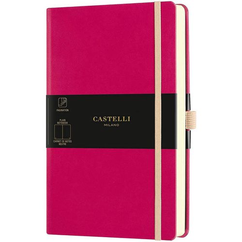 A5 Notebook - Aquarela Ivory Pages Medium, Blank, Amaranth / QC825-006 - Castelli - Modalova