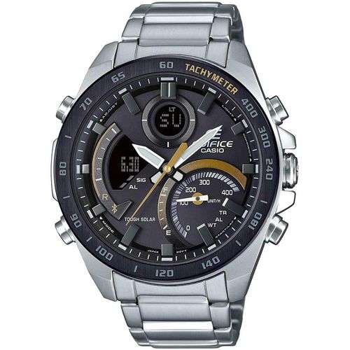 Men's Watch - Edifice Smartphone Link Stainless Steel Bracelet / ECB900DB-1C - Casio - Modalova