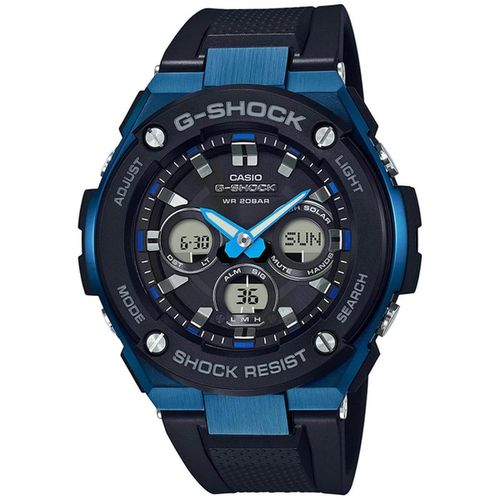 Men's Watch - G-Shock Analog-Digital Dial Black Resin Strap / GSTS300G-1A2 - Casio - Modalova