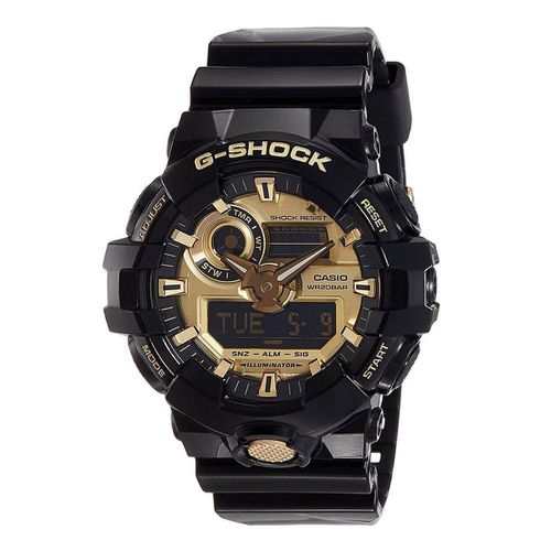 Men's World Time Watch - G-Shock Black Resin Strap / GA710GB-1A - Casio - Modalova