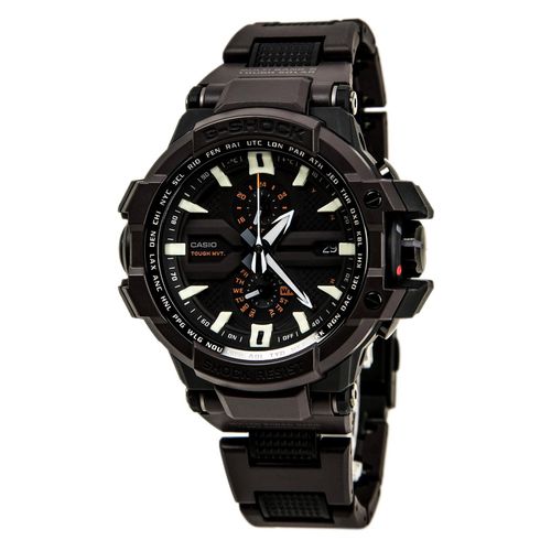 Men's World Time Watch - G-Shock Tough Solar Powered Black Dial / GWA1000FC-5A - Casio - Modalova