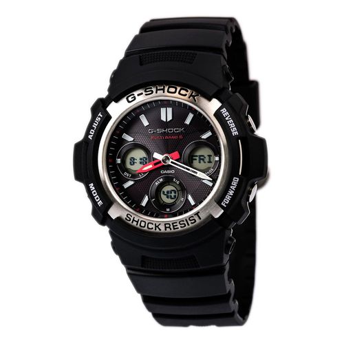 Men's Atomic Watch - G-Shock Ana-Digital Black Dial Resin Strap / AWGM100-1A - Casio - Modalova