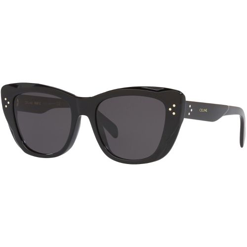 Women's Sunglasses - Grey Lens Shiny Black Butterfly Frame / CL40199I 01A - Celine - Modalova