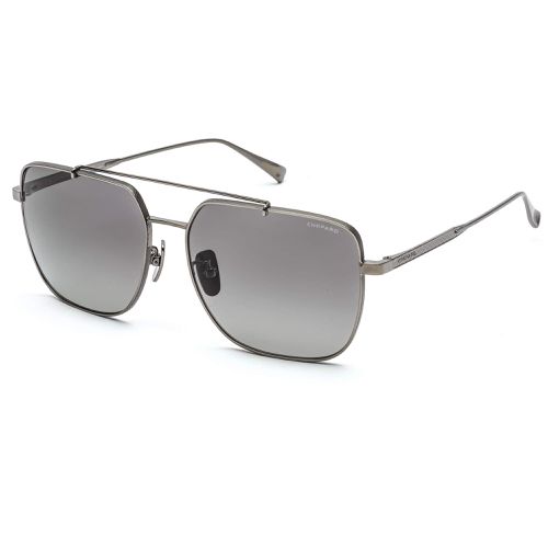 Men's Sunglasses - Dark Ruthenium Aviator Shaped Metal Frame SCHC97M 568P - Chopard - Modalova