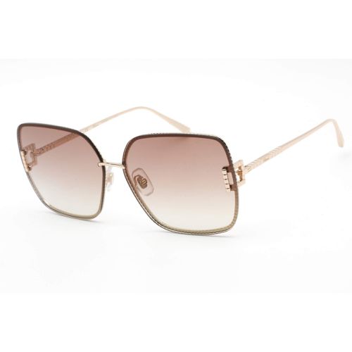 Women's Sunglasses - Total Shiny Rose Gold Butterfly Shaped Frame SCHF72M 300X - Chopard - Modalova