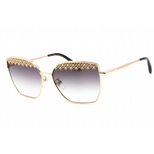 Women's Sunglasses - Full Rim Shiny Rose Gold Metal Cat Eye / SCHF76S 0300 - Chopard - Modalova