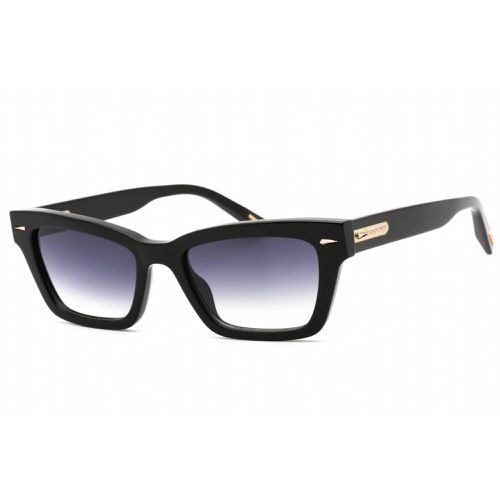Women's Sunglasses - Shiny Black Plastic Cat Eye Shape Frame / SCH338 0700 - Chopard - Modalova