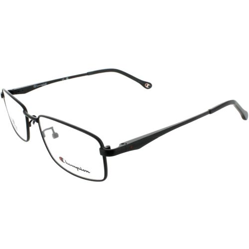 Men's Eyeglasses - Demo Lens Black Rectangular Full Rim Frame / CU1001UF C02 - Champion - Modalova