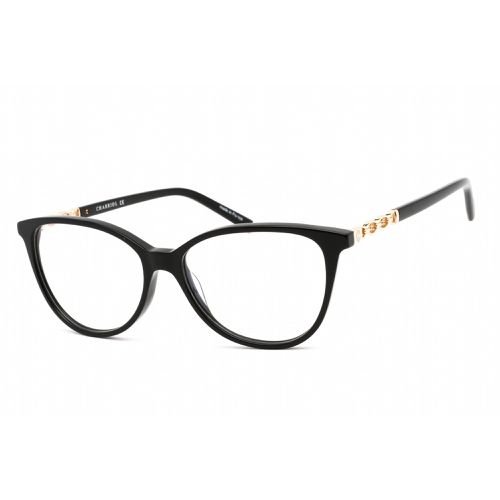Men's Eyeglasses - Clear Lens Black Acetate Cat Eye Shape Frame / PC71040 C01 - Charriol - Modalova