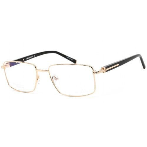 Men's Eyeglasses - Clear Lens Shiny Light Gold/Black Frame / PC75082 C01 - Charriol - Modalova