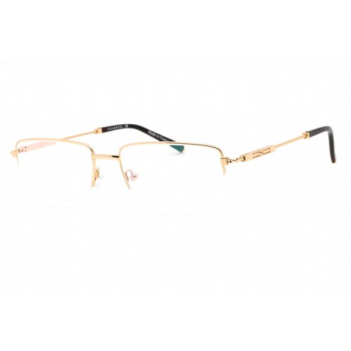 Men's Eyeglasses - Half Rim Shiny Gold Rectangular Titanium / PC75102 C01 - Charriol - Modalova