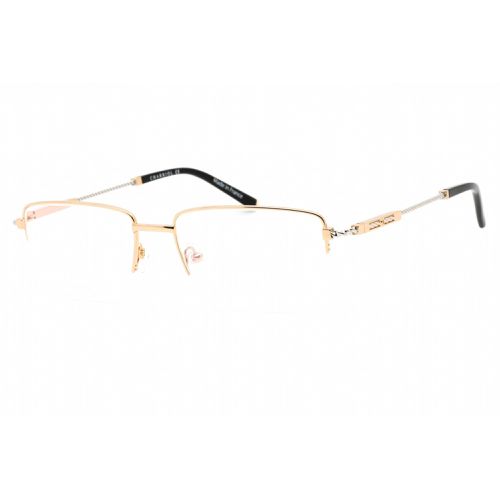 Men's Eyeglasses - Half Rim Shiny Gold/Silver Titanium Frame / PC75102 C03 - Charriol - Modalova